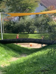 Balancierbalken Spielpaltz Stiegel Neuffen